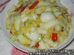 醋熘白菜的家常做法_醋熘白菜怎么做